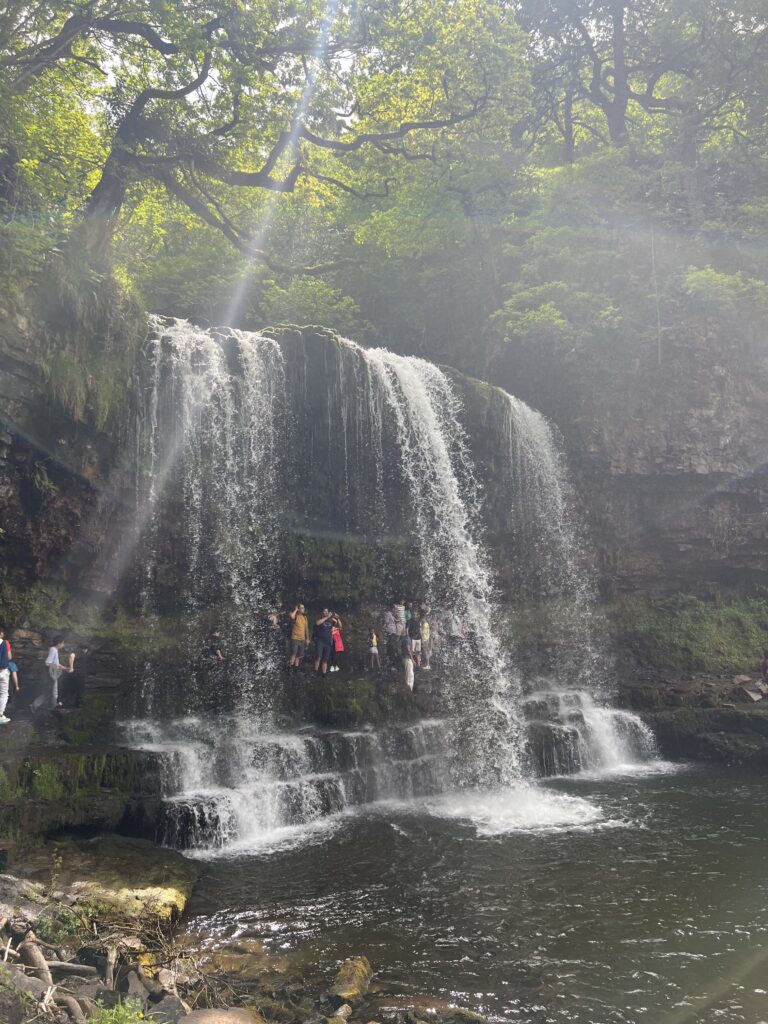 Waterfall in Wales you can walk behind