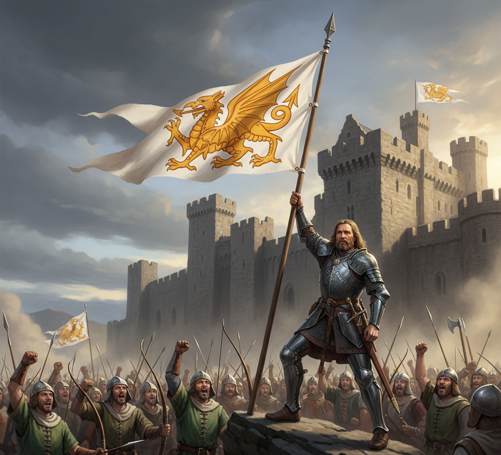 medieval history of the Welsh dragon occurred during the revolt of Owain Glyndŵr