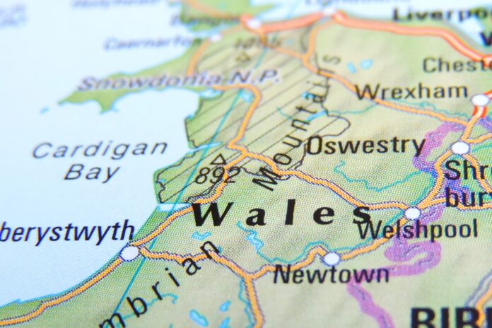 Map of Wales