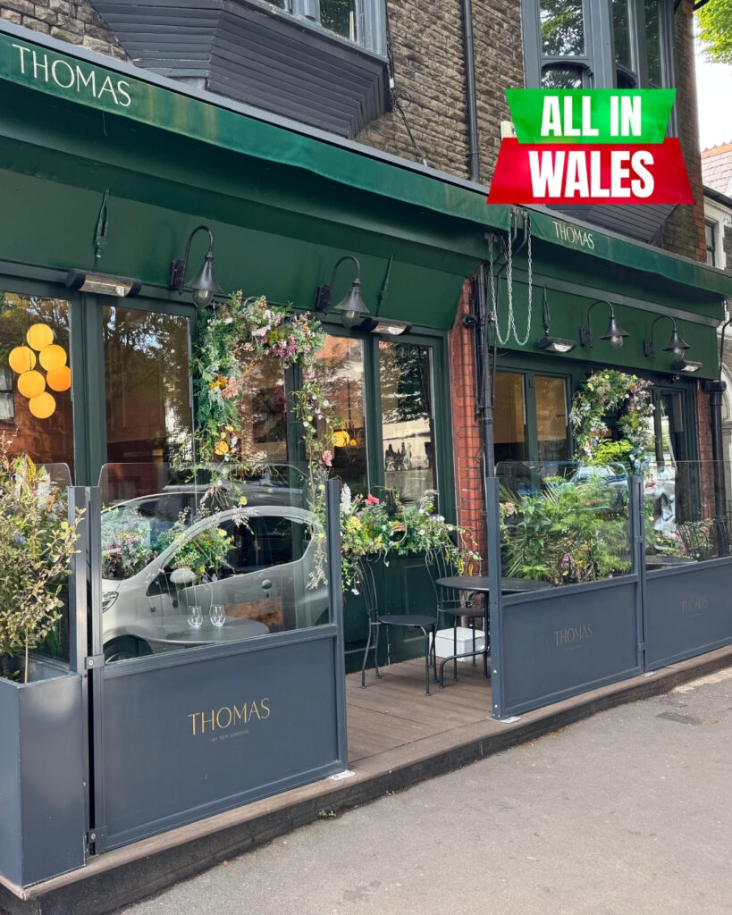 Outside view of Thomas Brasserie in Cardiff Pontcanna