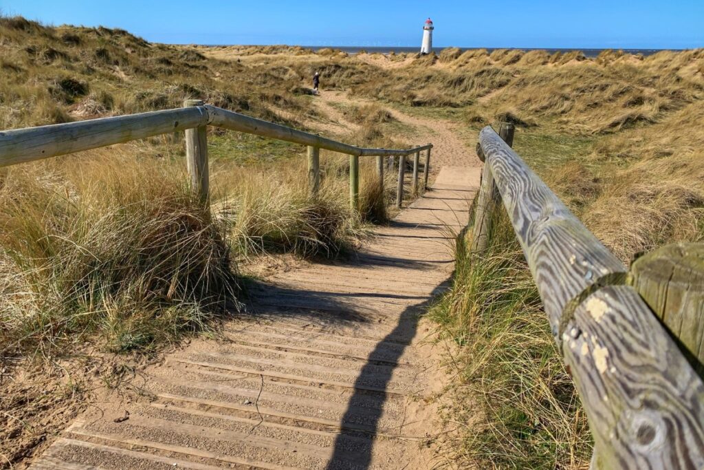 Talacre Beach from the dunes