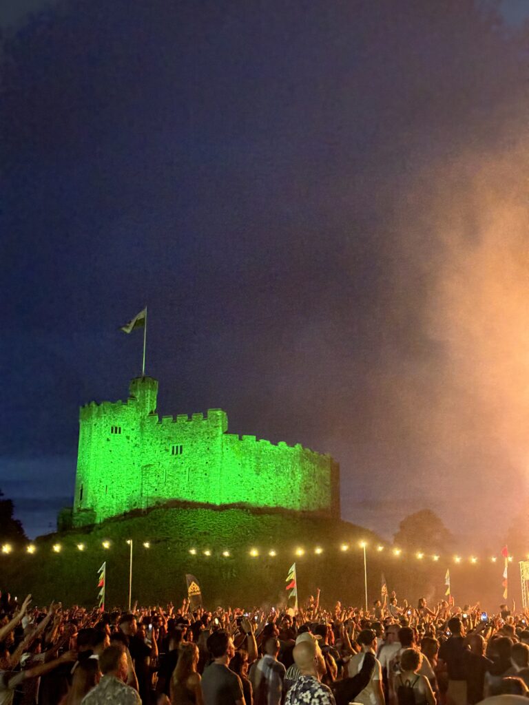 Cardiff Castle Concert and show at night