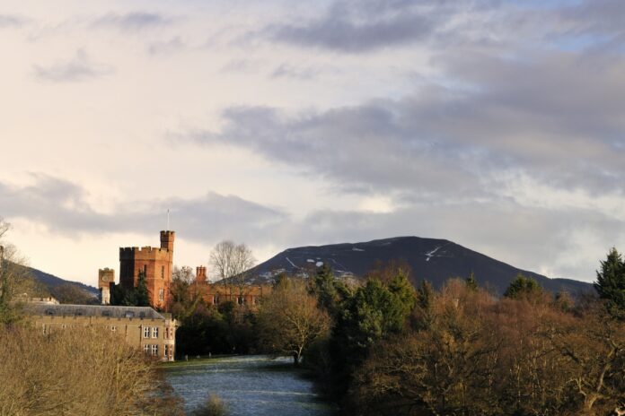 Ruthin Castle in the Winter